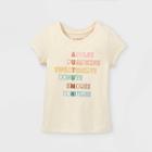 Toddler Girls' Autumn Short Sleeve Graphic T-shirt - Cat & Jack Sand