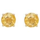 Target 2.50 Carat Tw Oval-cut Citrine Stud Earrings Gold Plated (november), Girl's,