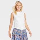 Women's Ruched Tank Top - Universal Thread White