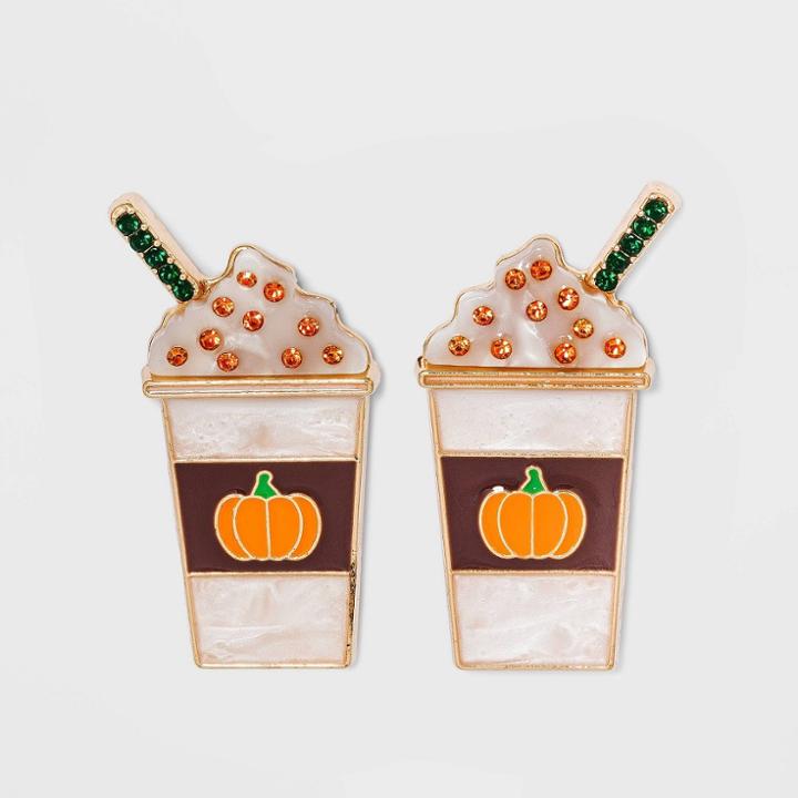 Sugarfix By Baublebar Pumpkin Latte Drop Earrings - White