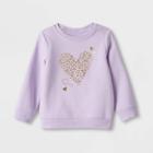 Toddler Girls' Fleece Pullover Sweatshirt - Cat & Jack Purple