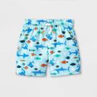 Toddler Boys' Shark Swim Trunks - Cat & Jack Blue