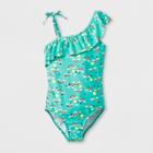 Plus Size Girls' Fun Skies One Piece Swimsuit - Cat & Jack Green