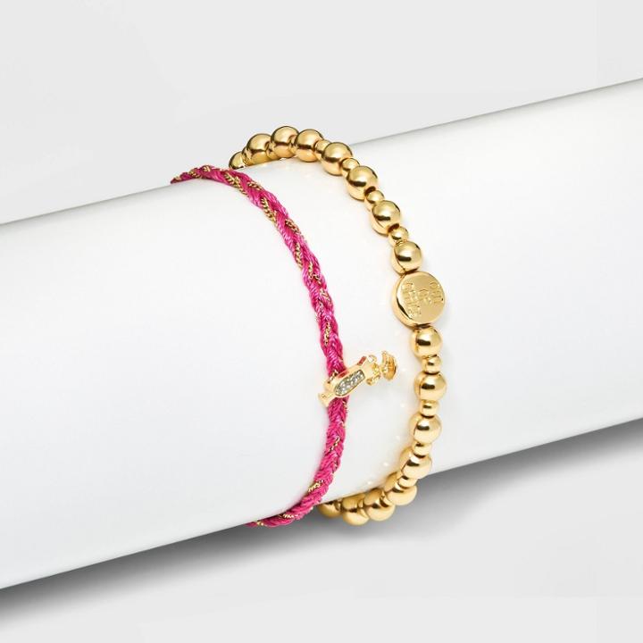 Sugarfix By Baublebar 'out Of Office' Bracelet Set 2pc - Neon Pink