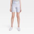 Girls' V-waist Bike Shorts - Art Class Light Blue