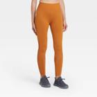 Women's Mid-rise Seamless Open Work 7/8 Leggings 25 - All In Motion Copper