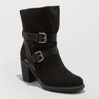 Women's Blinda Heeled Fashion Boots - A New Day Black