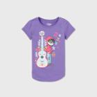 Girls' Short Sleeve Disney Coco Miguel Graphic T-shirt - Purple