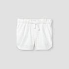 Toddler Girls' Eyelet Woven Pull-on Shorts - Cat & Jack White