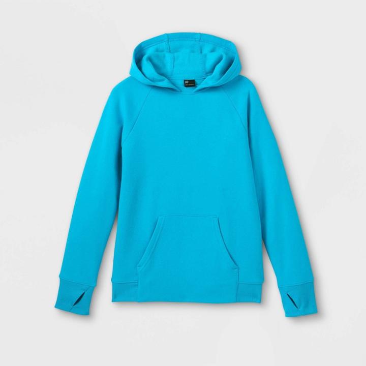 Boys' Fleece Hooded Sweatshirt - All In Motion Turquoise Blue