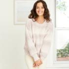 Women's Crewneck Spacedye Pullover Sweater - Universal Thread Gray