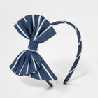Girls' Denim Stripe Headband - Cat & Jack Navy (blue)