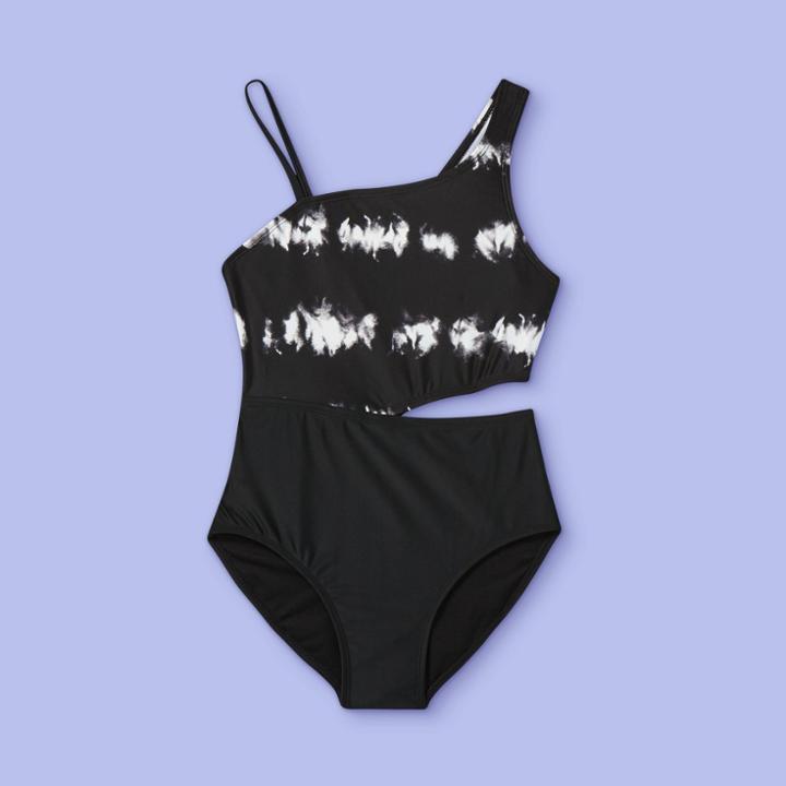 More Than Magic Girls' Surf Time Tie-dye One Piece Swimsuit - More Than