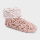 Muk Luks Women's Sherpa Cuff Booties - Pink