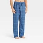 Men's Plaid Flannel Lounge Pajama Pants - Goodfellow & Co Blue