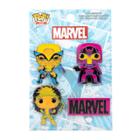 Funko Pop! Marvel: X-men Blacklight 4pk Enamel Pins (target Exclusive)