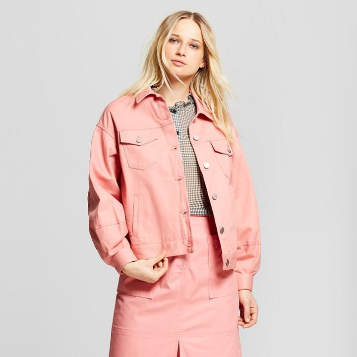 Women's Puff Sleeve Jacket - Who What Wear Pink