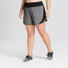 Women's Plus Size Running Mid-rise Shorts 5 - C9 Champion Dark Heather Gray