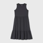 Women's Sleeveless Tiered Tank Dress - Universal Thread Gray
