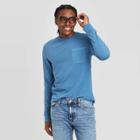 Men's Standard Fit Long Sleeve Pocket Jersey T-shirt - Goodfellow & Co Blue