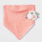 Baby Girls' 2pk Bandana Bib & Headwrap Set - Cloud Island Pink One Size, Pink