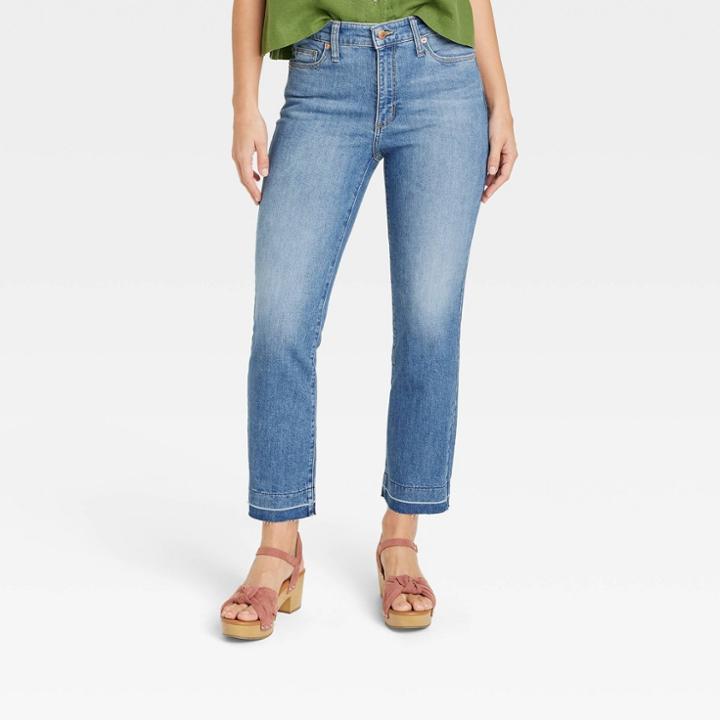 Women's High-rise Bootcut Cropped Jeans - Universal Thread