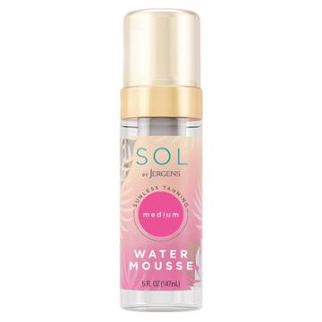 Sol By Jergens Medium Water Mousse, Self Tanner, Tanning Water Foam W/ Coconut, Dye-free Formula