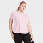 Women's Plus Size Performance Short Sleeve Essential T-shirt - All In Motion Lilac 1x, Women's, Size: