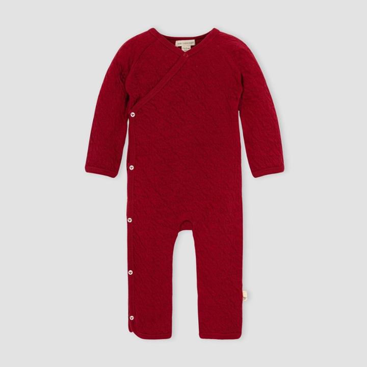 Burt's Bees Baby Baby Organic Cotton Quilted Kimono Jumpsuit - Pink