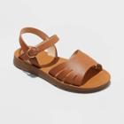 Girls' Lillian Ankle Strap Sandals - Cat & Jack Cognac