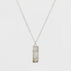 Semi Precious Druzzy Necklace - Universal Thread White/silver