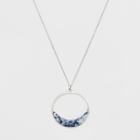 Semi Precious Sodalite Fashion Necklace - Universal Thread Blue/silver