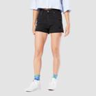 Denizen From Levi's Women's High-rise Mom Jean Shorts (juniors') - Washed Black