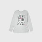 Maternity Best Gift Ever Holiday Graphic Sweatshirt - Isabel Maternity By Ingrid & Isabel Gray
