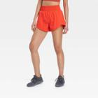 Women's Crinkle Tulip Run Shorts 3 - All In Motion Vibrant Orange