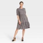 Women's Short Sleeve Tiered Dress - Knox Rose Heather Gray