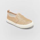 Toddler Girls' Madigan Glitter Sneakers - Cat & Jack Gold