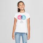 Girls' Short Sleeve Besties Graphic T-shirt - Cat & Jack White