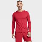 Men's Long Sleeve Performance T-shirt - All In Motion Wine Red