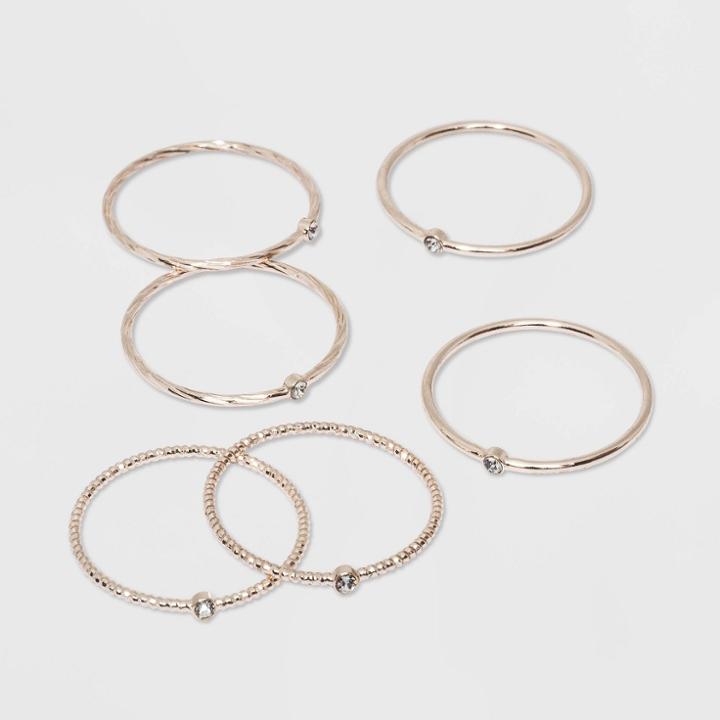 Clear Stones Ring Set - A New Day Rose Gold,