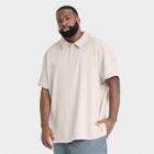 Men's Big & Tall Stretch Woven Polo Shirt - All In Motion Gray