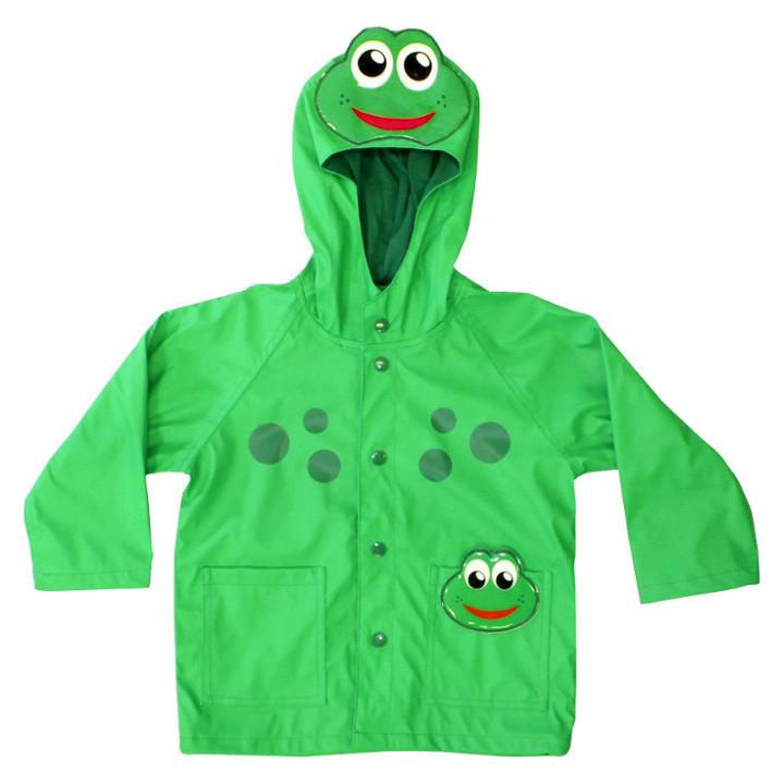 Western Chief Toddler Boys' Frog Rain Coats - Green