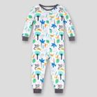 Lamaze Toddler Boys' Palm Safari Organic Cotton Snug Fit Pajama Jumpsuit - Green