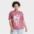 Women's Plus Size Jimi Hendrix Oversized Short Sleeve Graphic T-shirt - Dark Wash