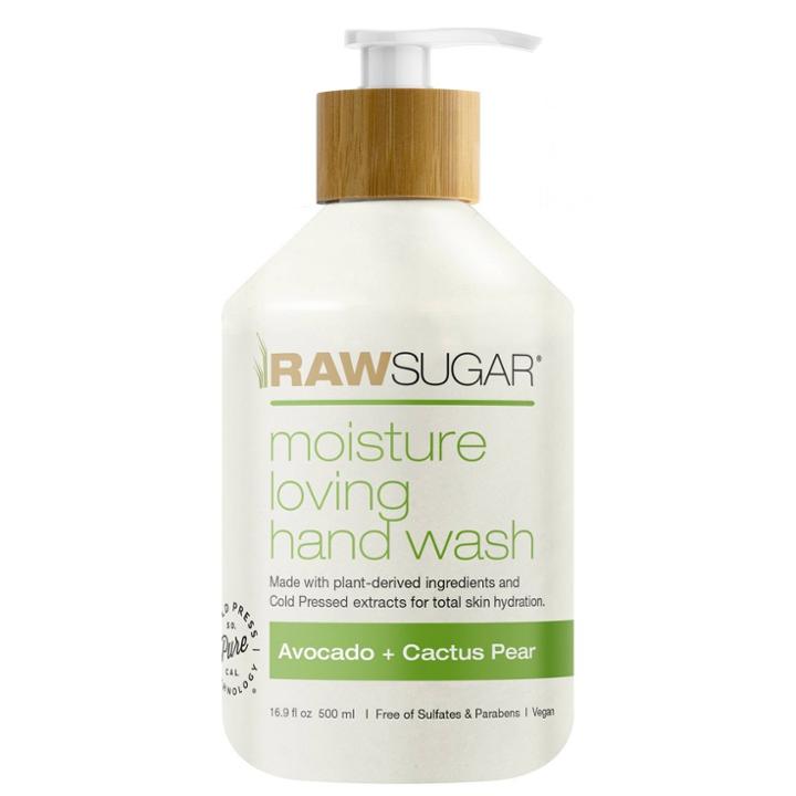 Raw Sugar Liquid Hand Soap Avocado + Cactus Pear