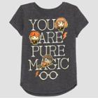 Toddler Girls' Harry Potter Short Sleeve T-shirt - Gray