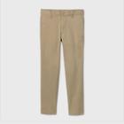 Boys' Flat Front Stretch Uniform Straight Fit Pants - Cat & Jack Khaki