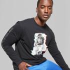Men's Big & Tall Long Sleeve Graphic T-shirt - Original Use Black