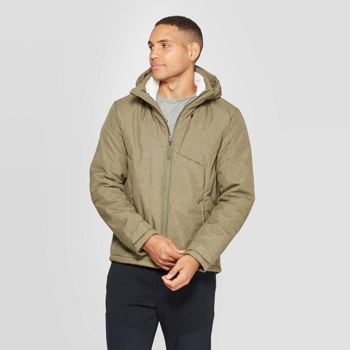Men's Hooded Softshell Jacket - C9 Champion Cliffside Green