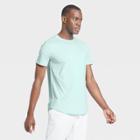 Men's Short Sleeve Soft Gym T-shirt - All In Motion Turquoise S, Men's,